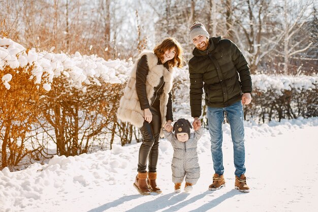 family in a park