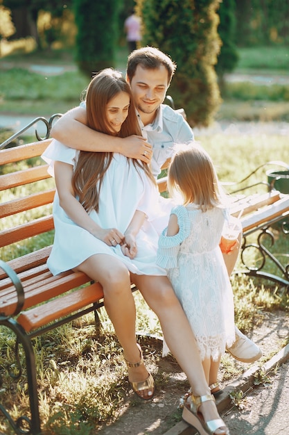 family on a park