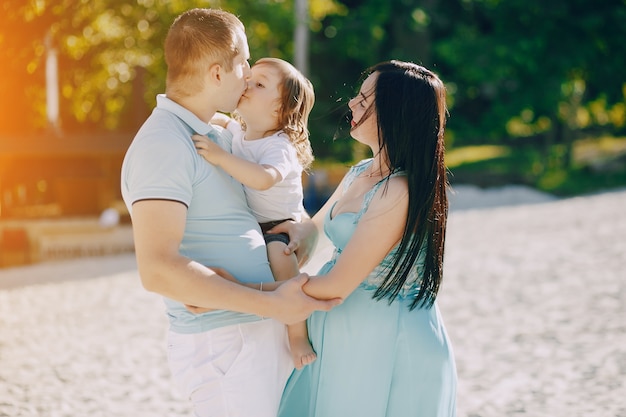 family in a park