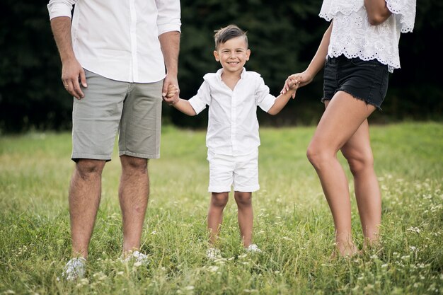 Family in the park