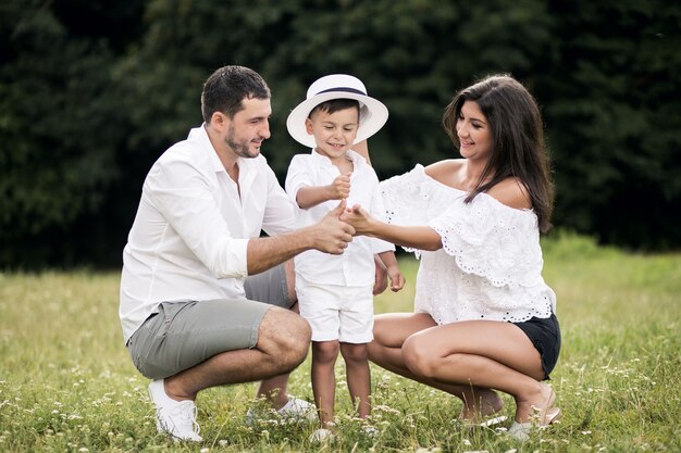 Family in the park