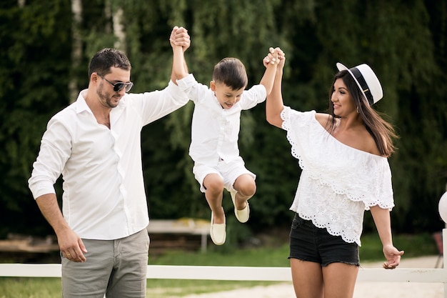 Family in the park