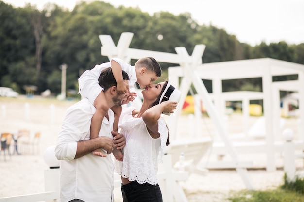 Famiglia nel parco