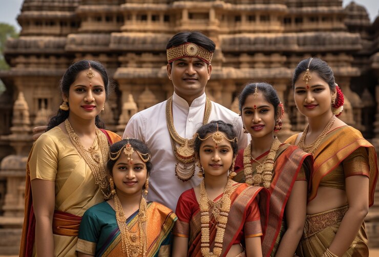 मुफ़्त फोटो भारतीय लोगों का पारिवारिक चित्र