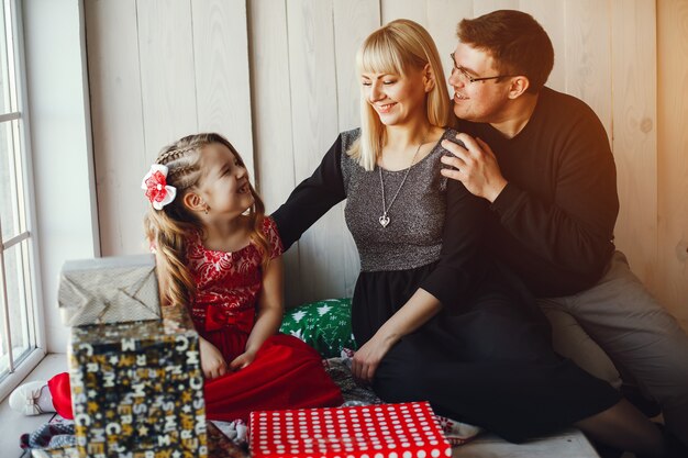 family in studio