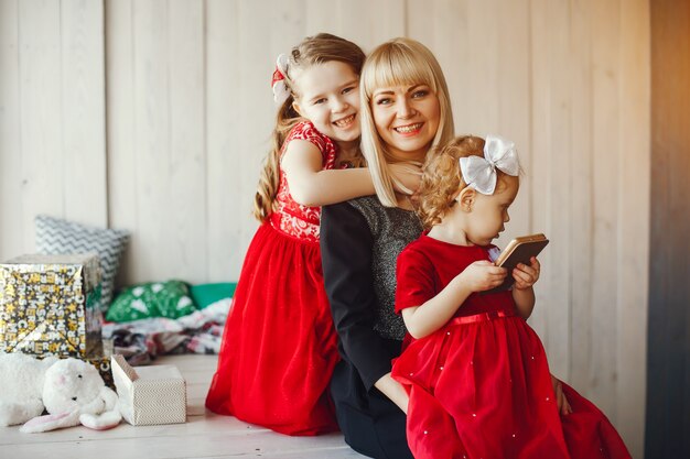 family in studio