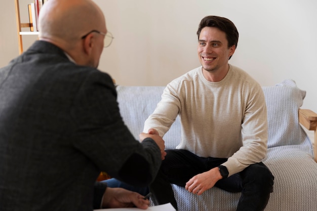 Family therapy in psychologist office