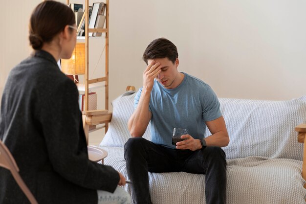 Family therapy in psychologist office