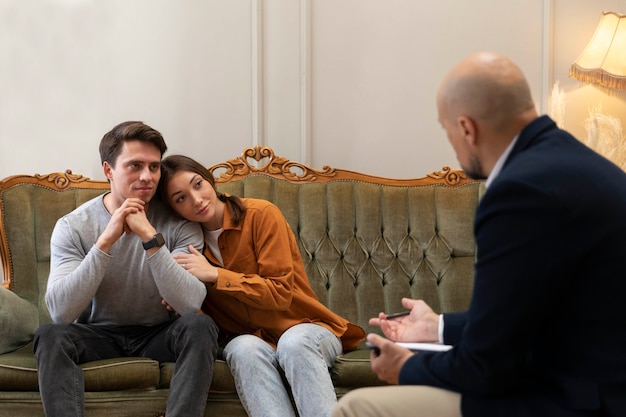 Family therapy in psychologist office