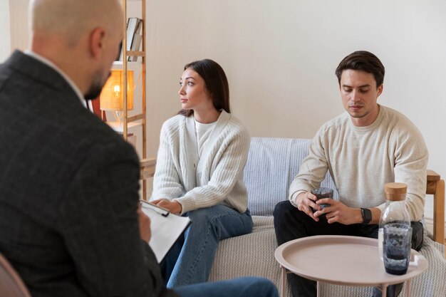 Family therapy in psychologist office