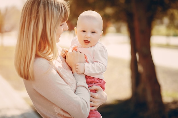 Free photo family on a walk