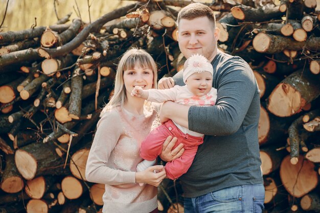 family on a walk