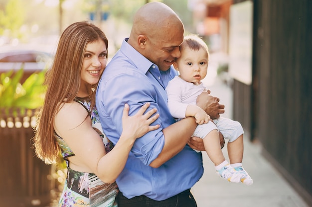 family on a walk