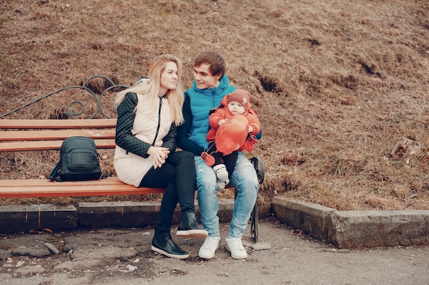 family on a walk