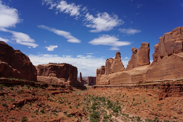Famous Courthouse Towers in Utah, United States