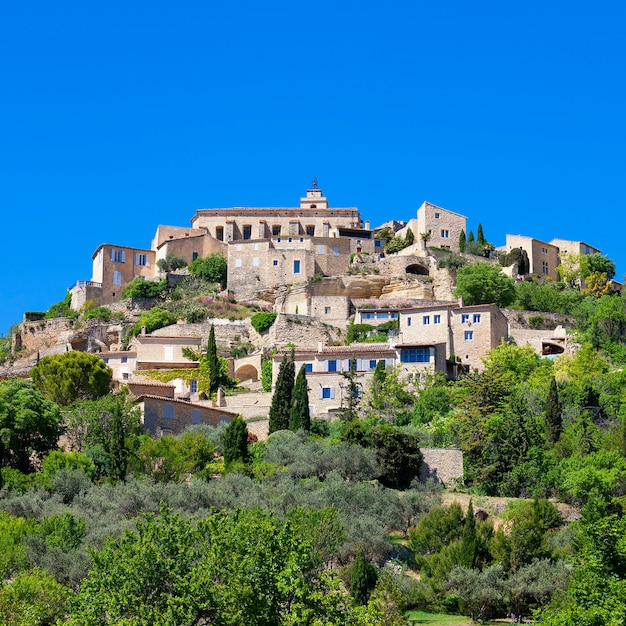 Free photo famous gordes medieval village in southern france