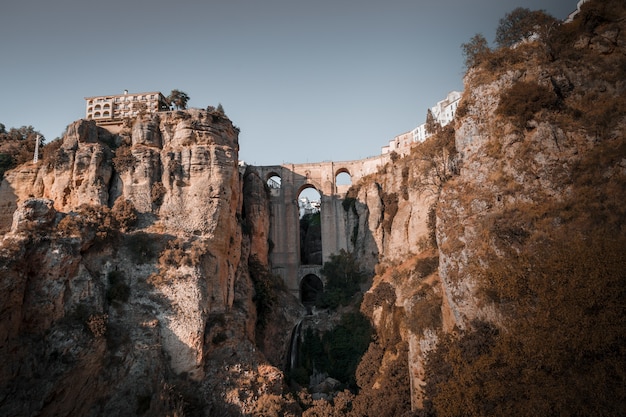 スペイン、ロンダの有名な風景