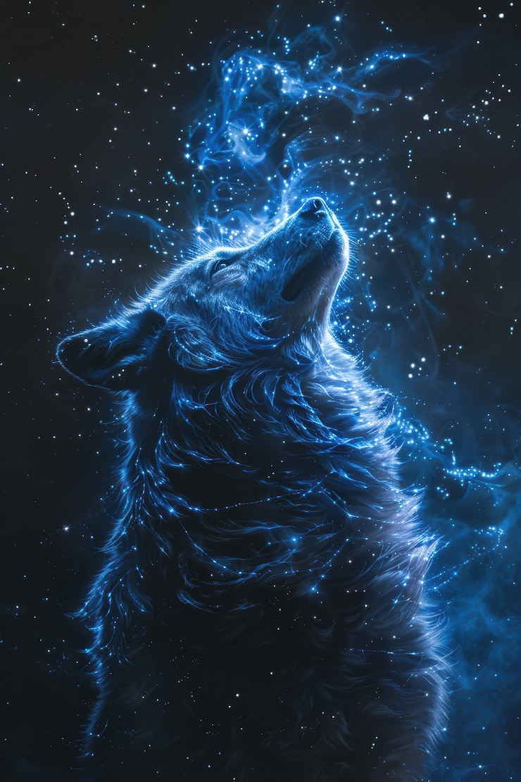 Free Photo fantastic animal constellation