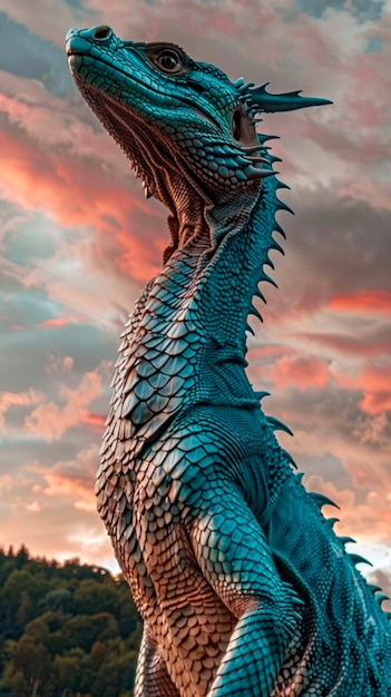 Foto gratuita fantastic detailed dragon