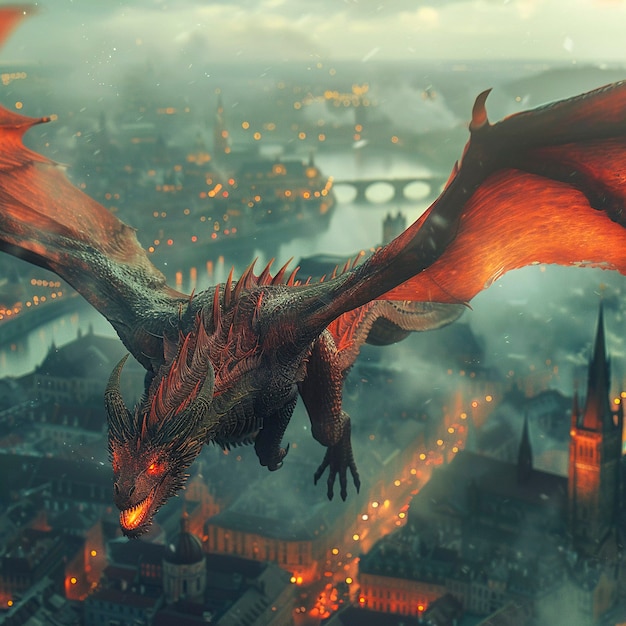 Foto gratuita fantastic detailed dragon