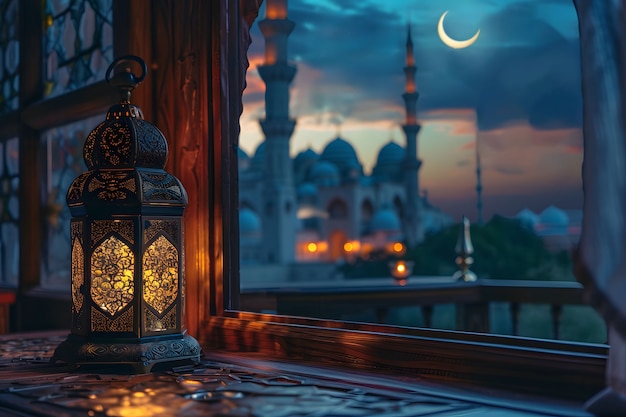 Фантастическая архитектура мечети для празднования исламского Нового года