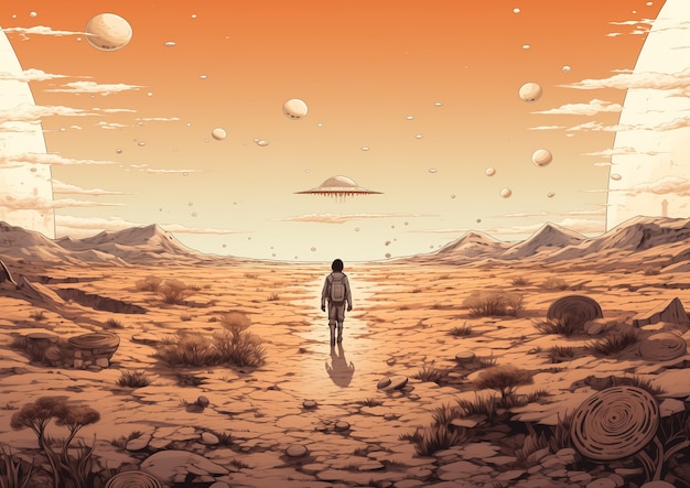 fantasy anime style scene