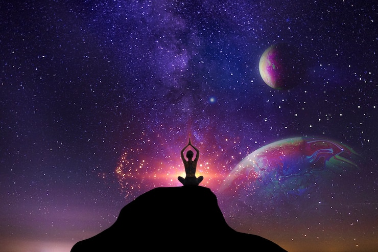 Free Photo fantasy astral wallpaper composition
