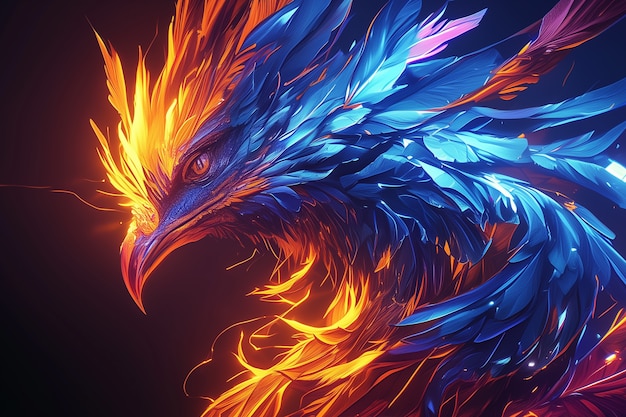 Fantasy bird illustration