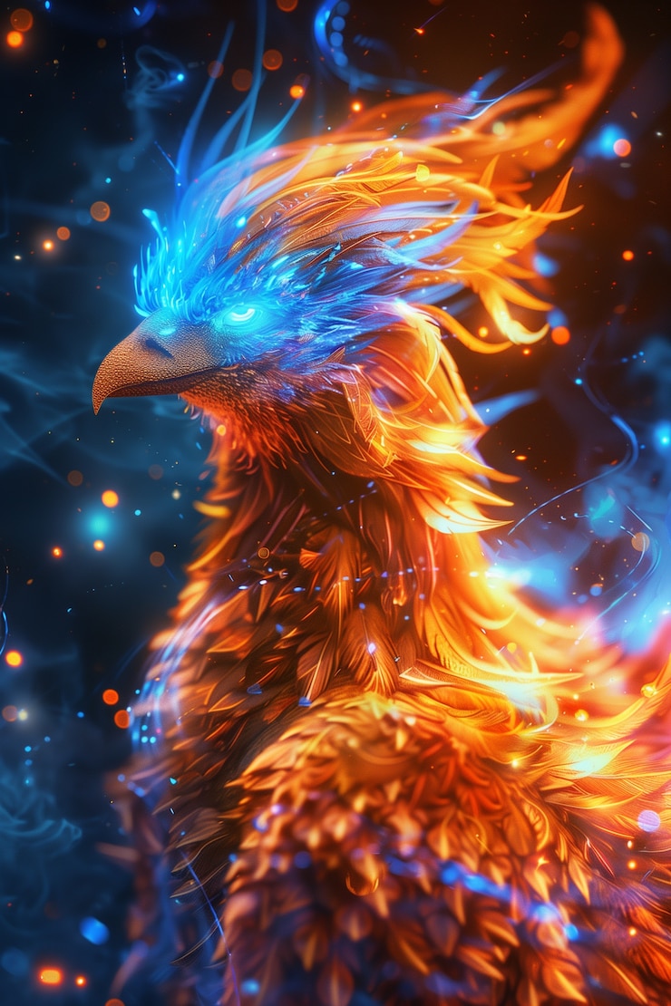 Free Photo fantasy bird illustration