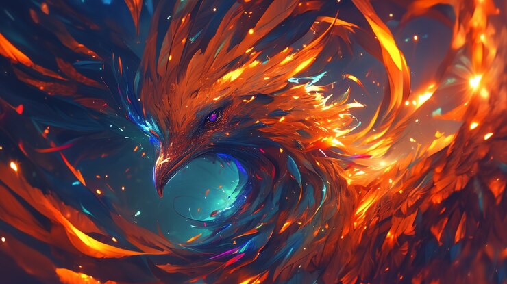 Free Photo fantasy bird illustration