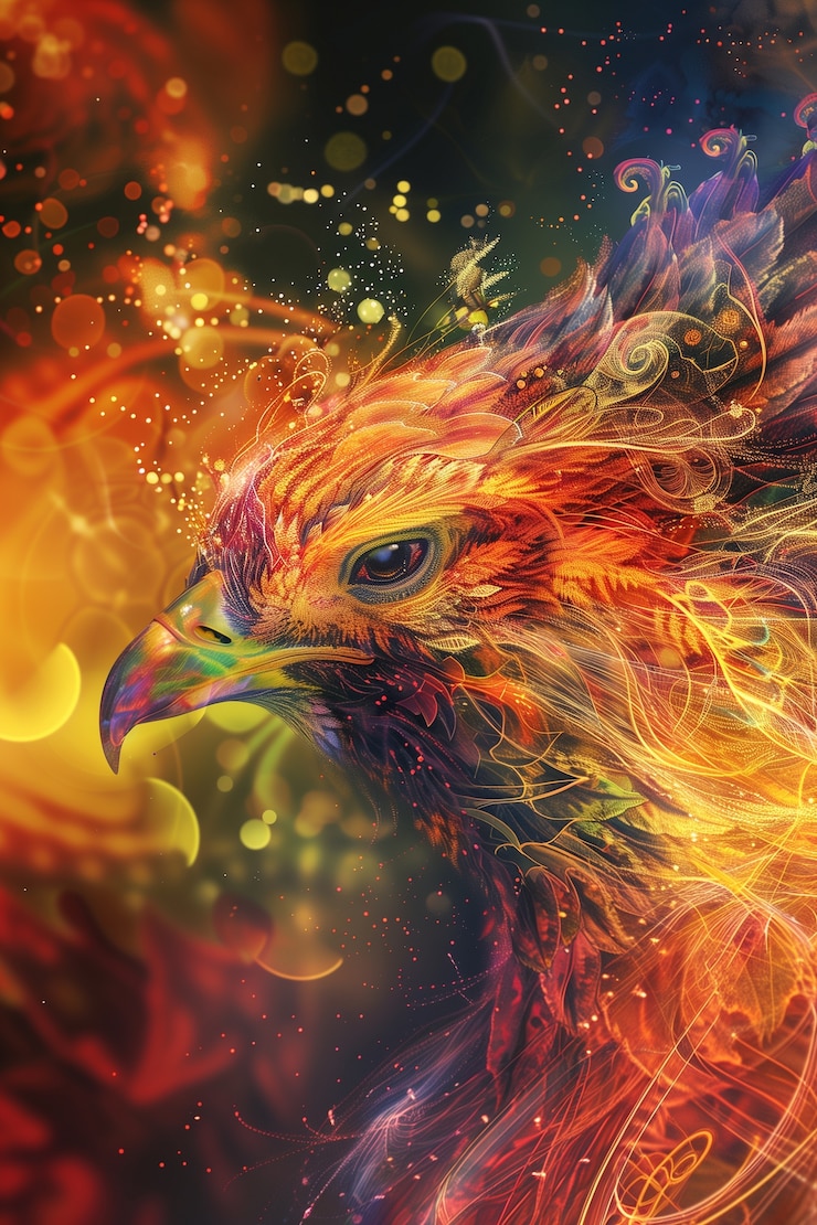 Free Photo fantasy bird illustration
