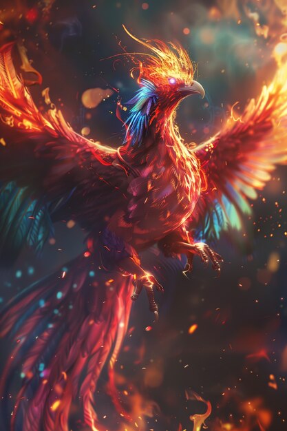 Fantasy bird illustration