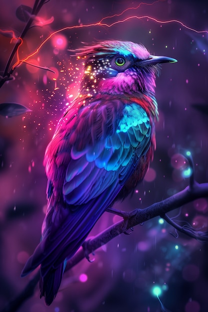 Fantasy bird illustration