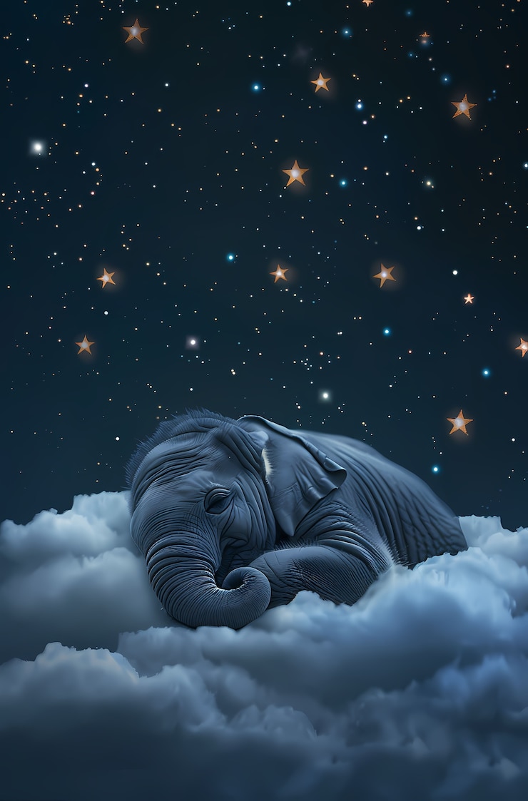 Free Photo fantasy elephant illustration