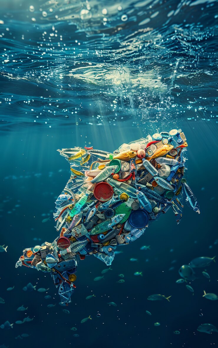 Free Photo fantasy fish made of plastic