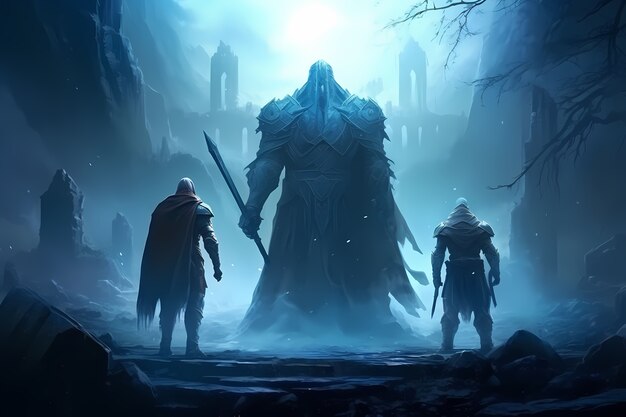 fantasy group of adventurers