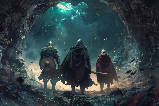 Fantasy group of adventurers