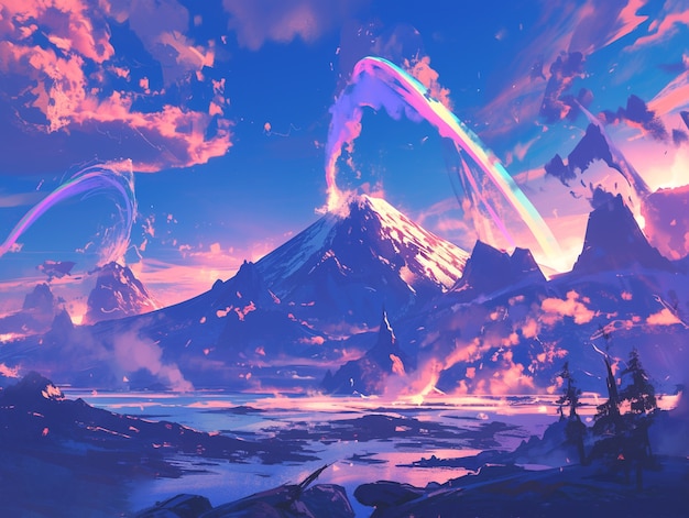 Free Photo fantasy magic landscape