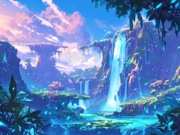 Fantasy magic landscape