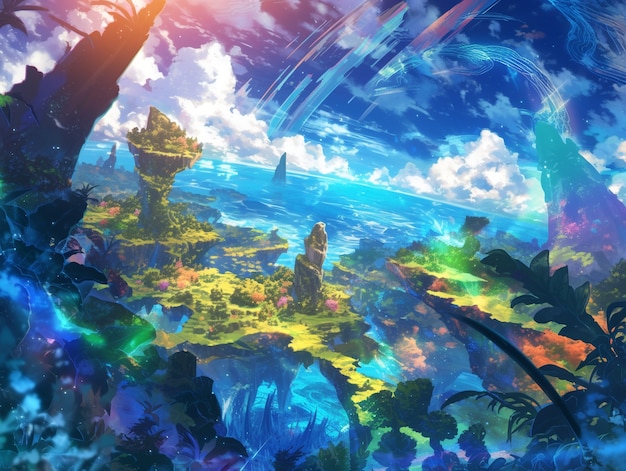 Fantasy magic landscape