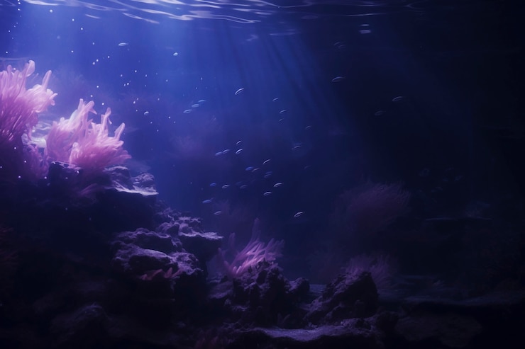 無料Photo 幻想的な海の風景とバイオリュミネッセンスな自然