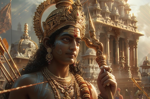 Foto gratuita celebrazione fantastica di rama navami