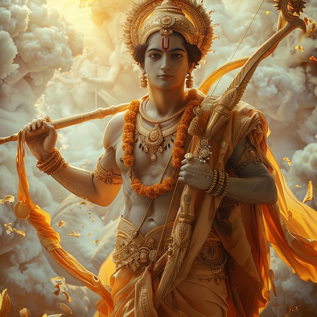 Free photo fantasy rama navami celebration