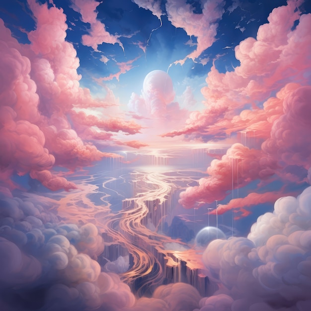 Free photo fantasy style clouds