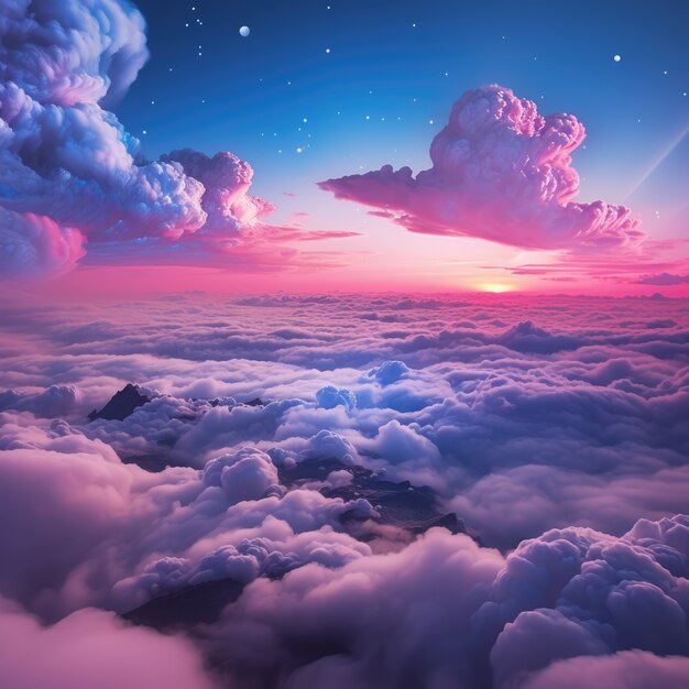 Fantasy style clouds