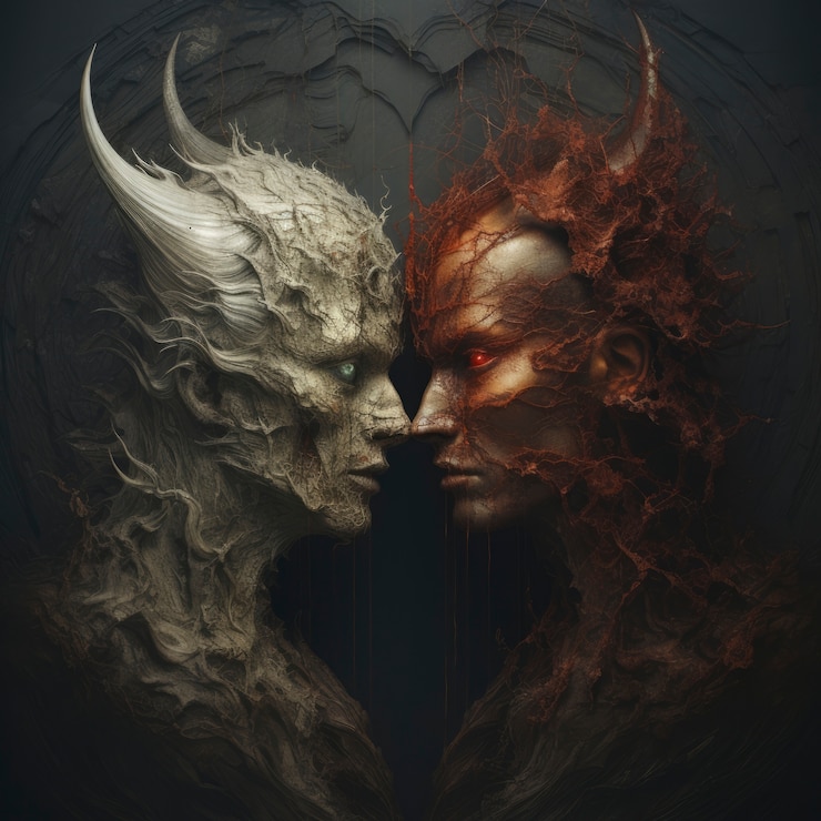 Free Photo fantasy style couple  being in love