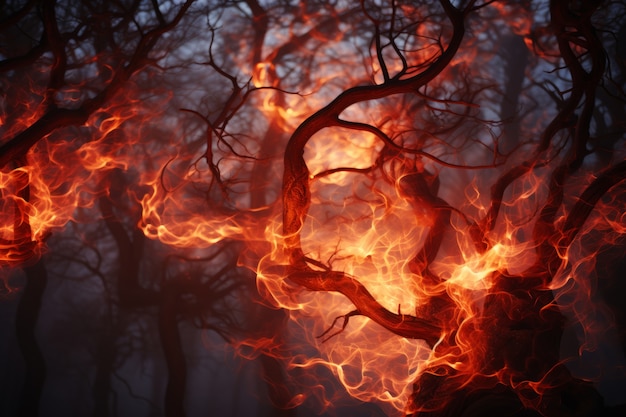 Free photo fantasy style  fire