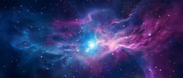 Free photo fantasy style galaxy background