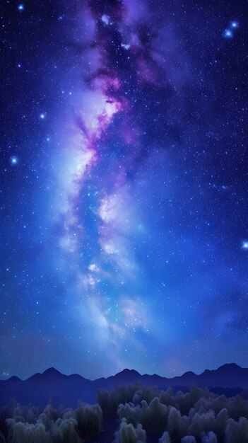 Fantasy style galaxy background