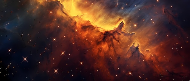 Free photo fantasy style galaxy background